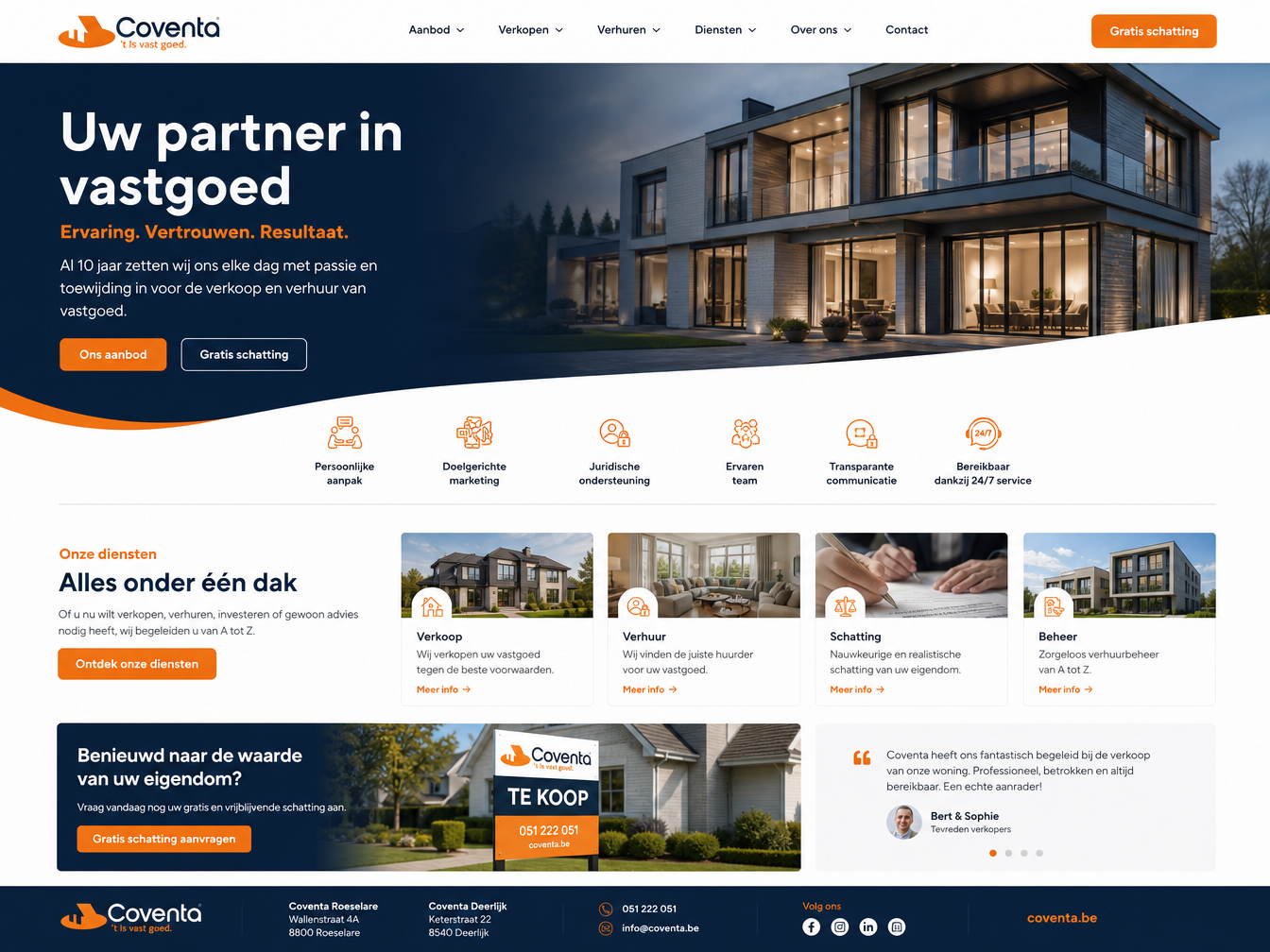 Coventa: Vertrouwen en structuur opbouwen in vastgoedbranding